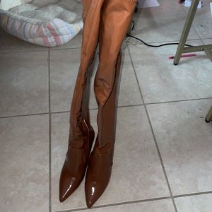 Congac Steve Madden thigh boots